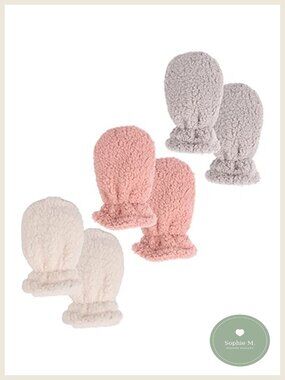 Baby Winter Mittens Fleece Double Layer Warm Gloves